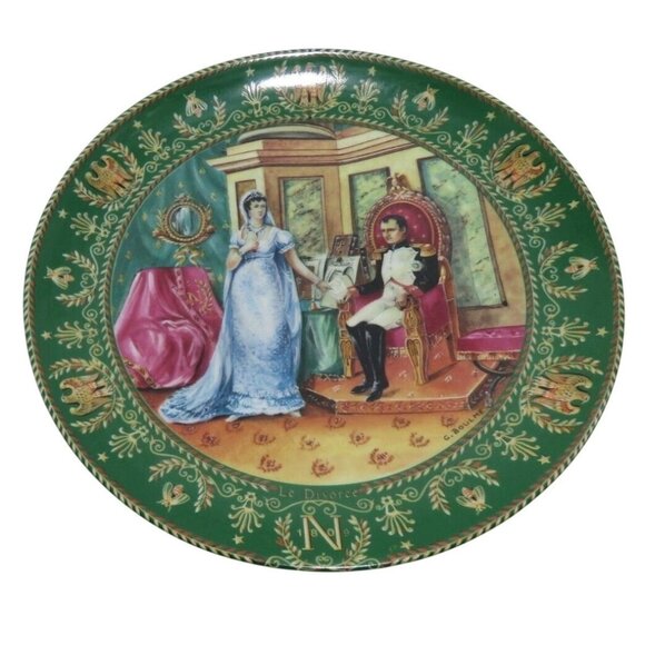 Le Divorce Limited Edition JOSEPHINE and NAPOLEON Plate from 1985 Vintage - Picture 1 of 9